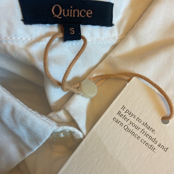 Quince Vintage Wash Tencel Camp Shirt Sz S White NEW - Picture 6 of 7